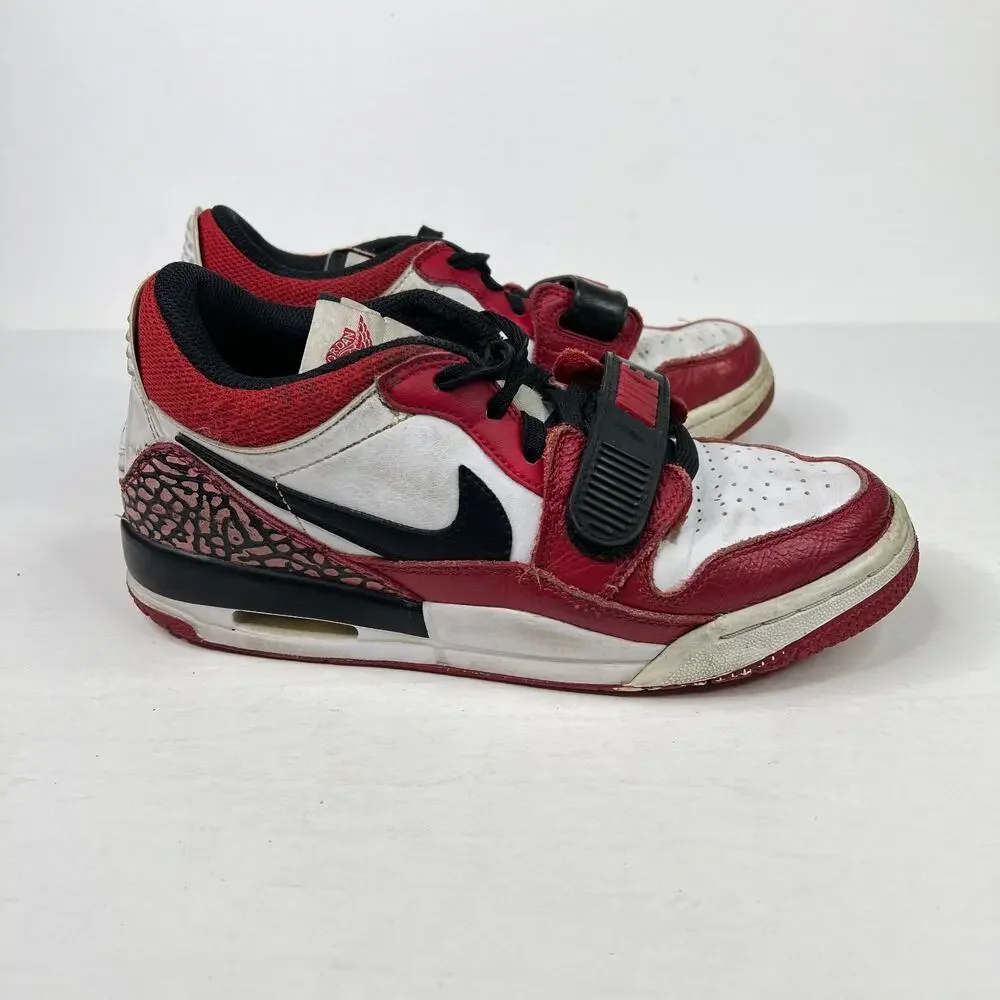 Nike Air Jordan Legacy 312 Low Sneakers Shoes CD9054 White Gym Red Boys 5.5Y